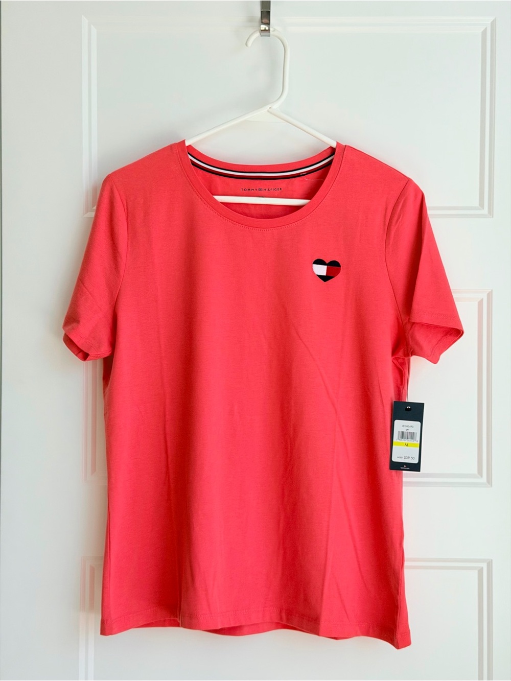 Tommy Hilfiger Coral Pink Heart Patch Tee